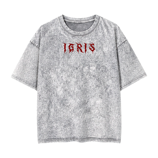 Oversize Acid Wash Gris| Solo Leveling