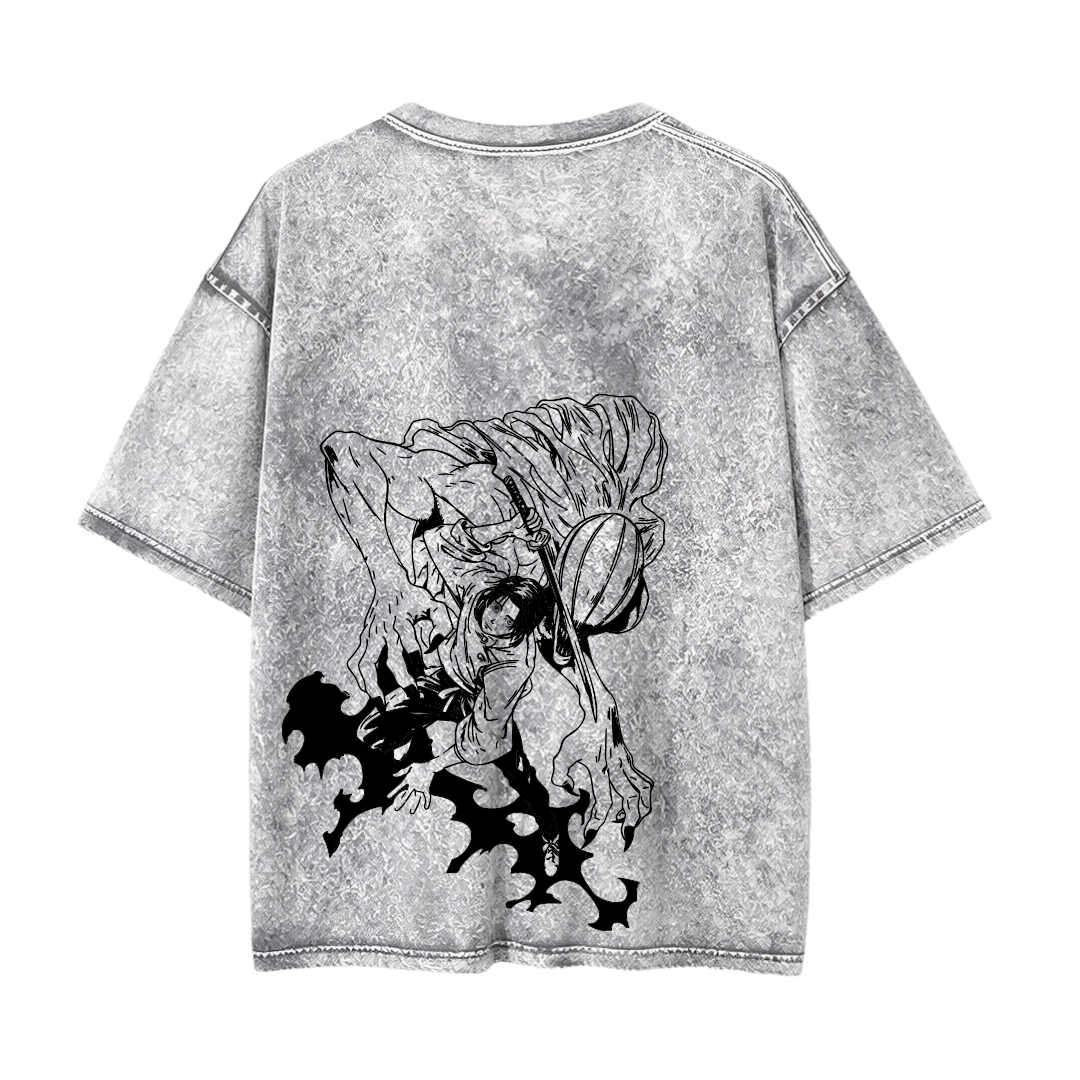 Oversize Acid Wash Gris| Jujutsu K.