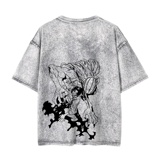 Oversize Acid Wash Gris| Jujutsu K.