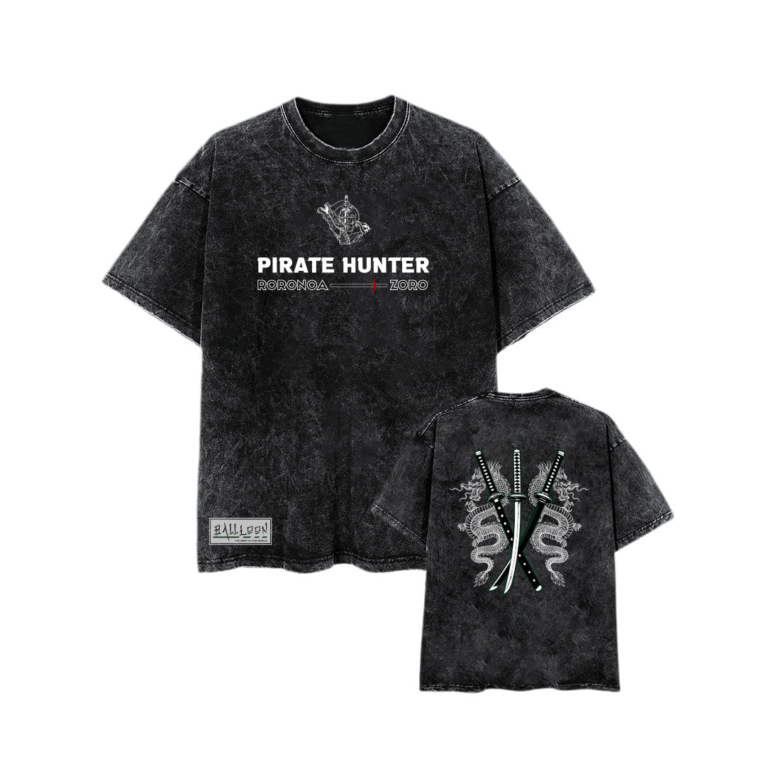Oversize Acid Wash PIRATE Zoro