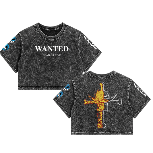 Crop Top Acid Wash | One piece