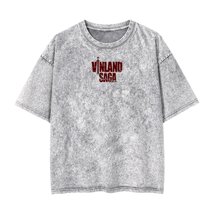 Oversize Acid Wash Gris| Vinland Saga