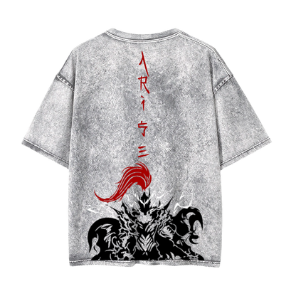 Oversize Acid Wash Gris| Solo Leveling