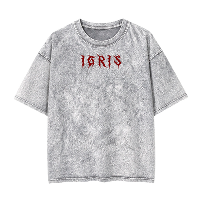 Oversize Acid Wash Gris| Solo Leveling