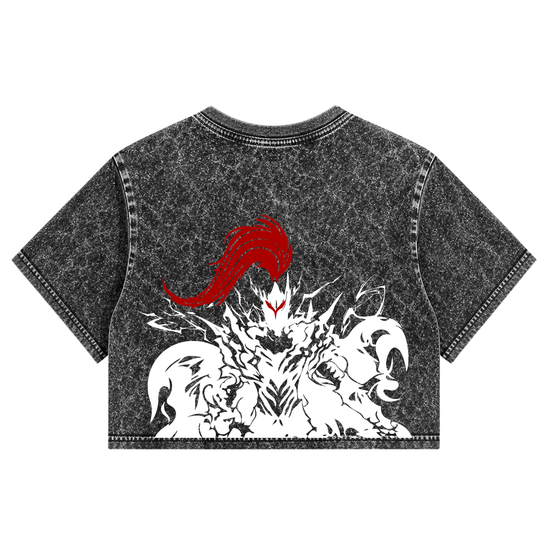 Crop Top Acid Wash | Solo Leveling