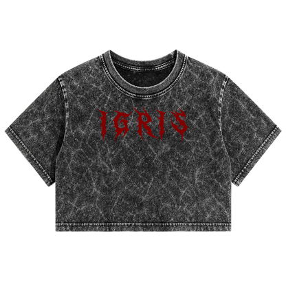Crop Top Acid Wash | Solo Leveling