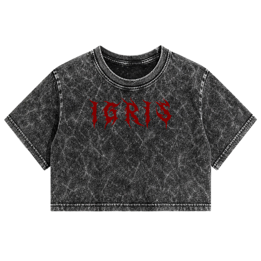 Crop Top Acid Wash | Solo Leveling