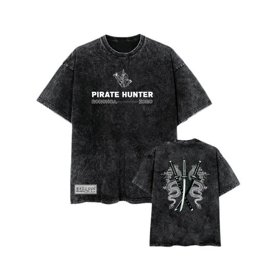 Oversize Acid Wash PIRATE Zoro